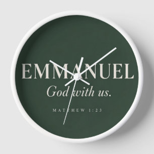 Horloge EMMANUEL Matthieu 1:23 Noël