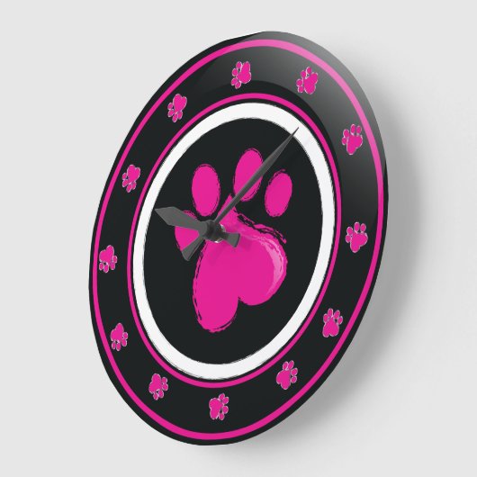 horloge empreinte de patte (Angle)