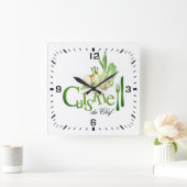 Horloge en Acrylique. cuisine du chef (Maison)