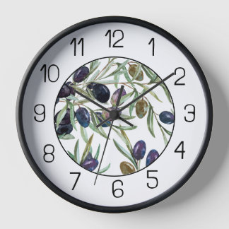Horloge en Acrylique. Olive