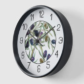 Horloge en Acrylique. Olive (Angle)