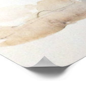 Horloge En Aquarelle Portrait Poster Imprimer (Coin)