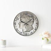 Horloge en argent Morgan avec chiffres (Maison)