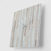 HORLOGE EN BOIS DE PLAGE DE PASTEL (Angle)