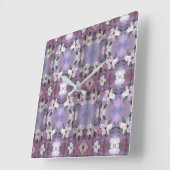 Horloge en fleurs blanches (Angle)