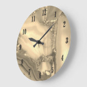 Horloge en marbre marron (Angle)