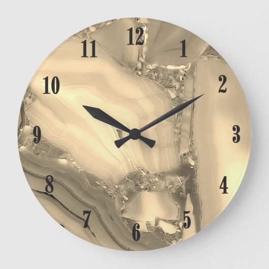 Horloge en marbre marron (Recto)