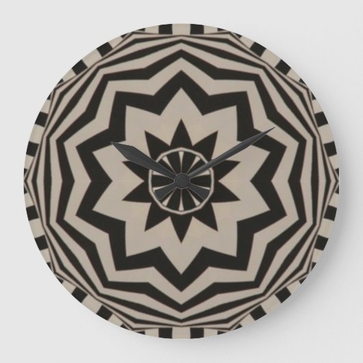 Horloge en noir et blanc gras (Recto)