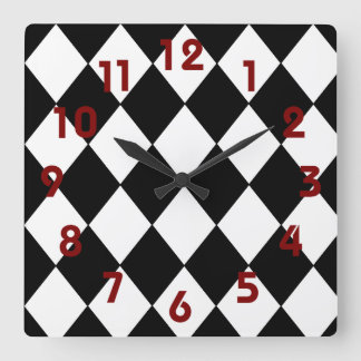 Horloge en tableau noir et blanc