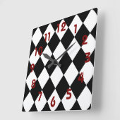 Horloge en tableau noir et blanc (Angle)