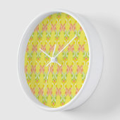 Horloge encadrée en bois d'agrumes rétro (Angle)