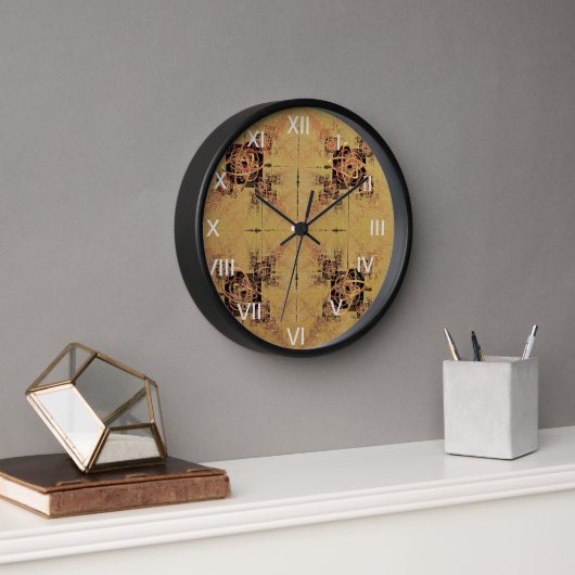Horloge Enchevêtrement doré (Bureau)