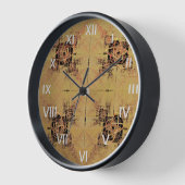 Horloge Enchevêtrement doré (Angle)