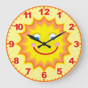 Horloge ensoleillée avec des nombres