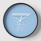 Horloge Entreprise de voitures, Bleu (Recto)