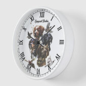 Horloge Épagneul breton (Angle)