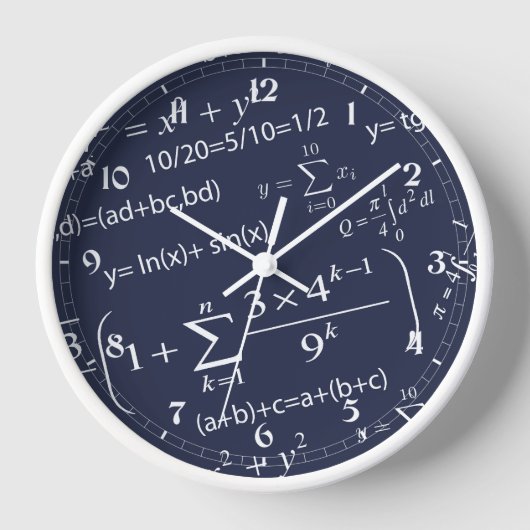Horloge Équations amusantes pour les professeurs de mathém (Recto)