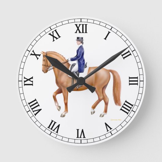 Horloge équestre du cheval Dressage (Recto)