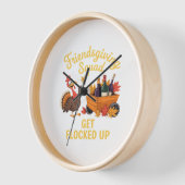 Horloge Équipe D'Action D'Amitié Se Frapper En T-Shi Surdi (Angle)