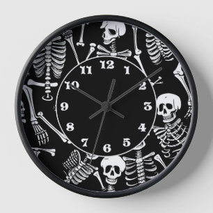 Horloge Équipe de squelette