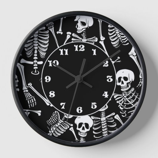 Horloge Équipe de squelette (Recto)