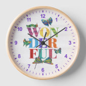 Horloge Eric Carle | Merveilleux (Recto)