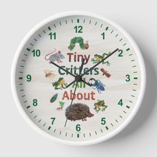 Horloge Eric Carle | Petits critères Tout sur (Recto)