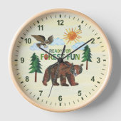 Horloge Eric Carle | Prêt pour le plaisir des forêts (Recto)