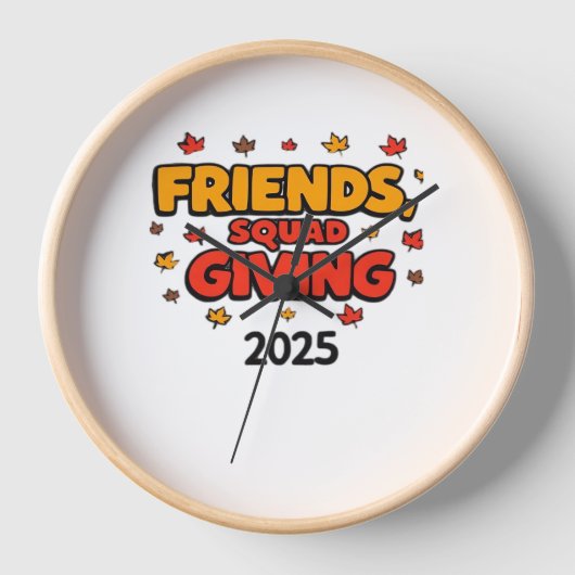 Horloge Escouade Amis Donnant 2025 Automne Automne Tombe R (Recto)