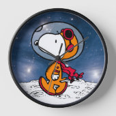 Horloge ESPACE | Astronaute de Snoopy (Recto)