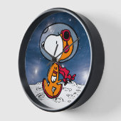 Horloge ESPACE | Astronaute de Snoopy (Angle)