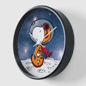 Horloge ESPACE | Astronaute de Snoopy (Angle)