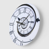 Horloge éternelle, Spirale blanche Romaine Grande  (Angle)