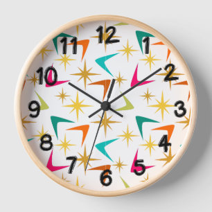 Horloge Étoiles et Boomerangs