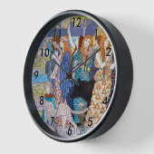 Horloge Eugene Grasset - Panneau décoratif Harmony (Angle)