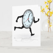 Horloge exécution des cartes de voeux (Fleur jaune)