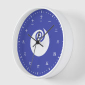 Horloge Face de l'horloge Kanji avec le drapeau Ibaraki Ja (Angle)