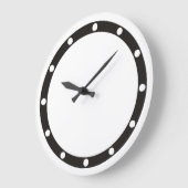 Horloge Face Points de bague noir pour votre conce (Angle)