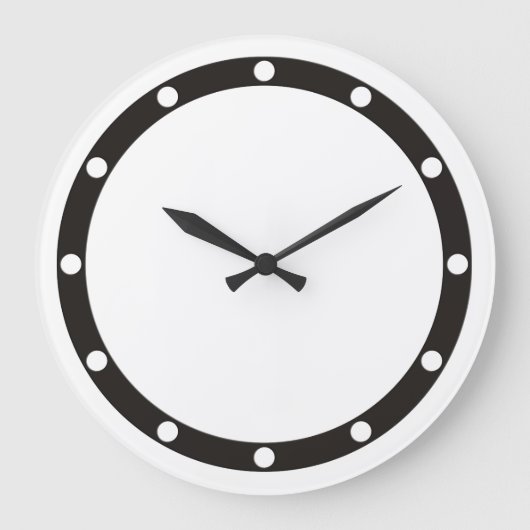 Horloge Face Points de bague noir pour votre conce (Recto)