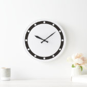 Horloge Face Points de bague noir pour votre conce (Maison)