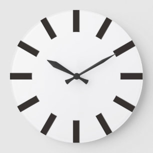 Horloge face rayures noir pour votre conception