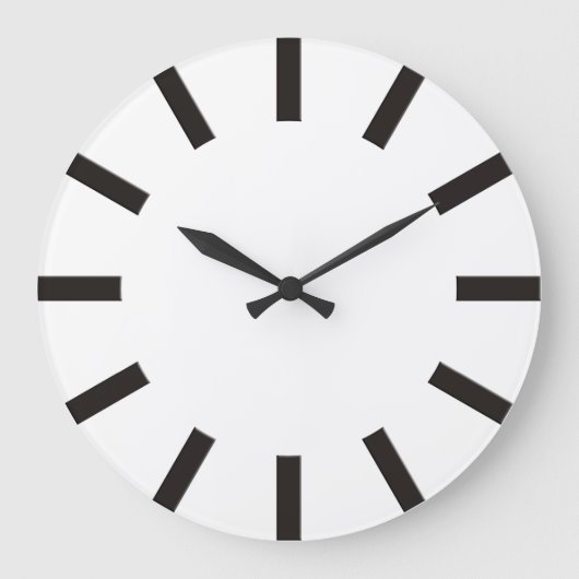 Horloge face rayures noir pour votre conception (Recto)