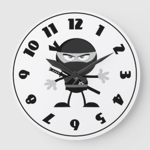 Horloge fâchée de guerrier de Ninja