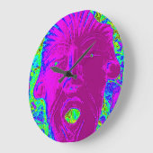 horloge faciale violette (Angle)
