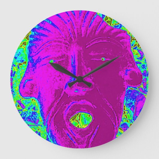 horloge faciale violette (Recto)