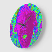 horloge faciale violette (Angle)