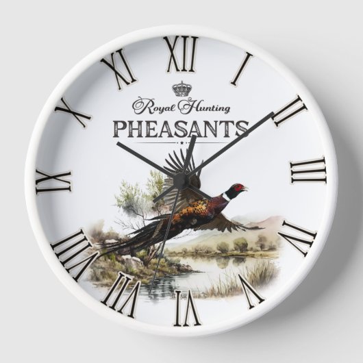 Horloge Faisans, chasse royale (Recto)