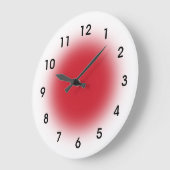 Horloge faite face rouge de cuisine des (Angle)