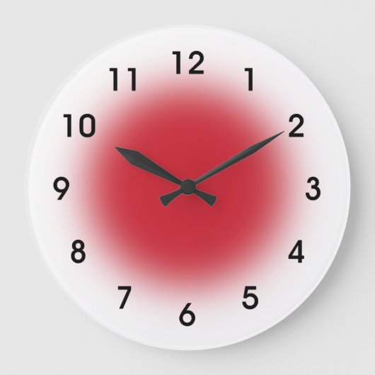 Horloge faite face rouge de cuisine des (Recto)