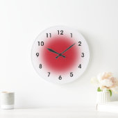 Horloge faite face rouge de cuisine des (Maison)